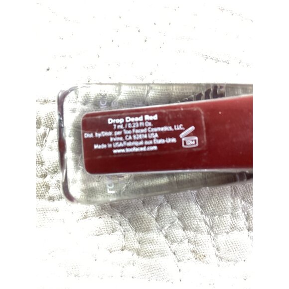 Too Faced Melted Matte Liquid Lipstick Drop Dead Red 7ml Longwear - Picture 3 of 3